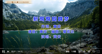 经典老歌黄安的《新鸳鸯蝴蝶梦》，非常好听，经典怀旧！